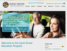 Tablet Screenshot of gershacademydriversed.com